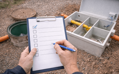 Checklista för att kontrollera din avloppsanläggning